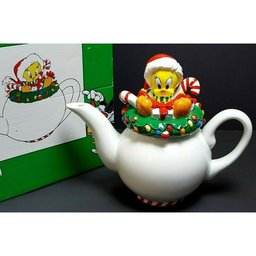 Warner Brother Christmas TweetY Bird Teapot 1998 320l29